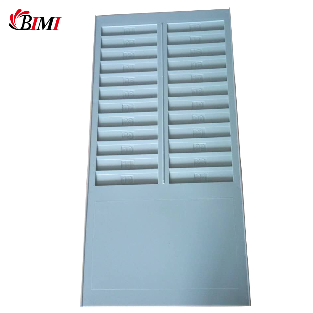 Punching time card holder 24 slots plastic time card rack