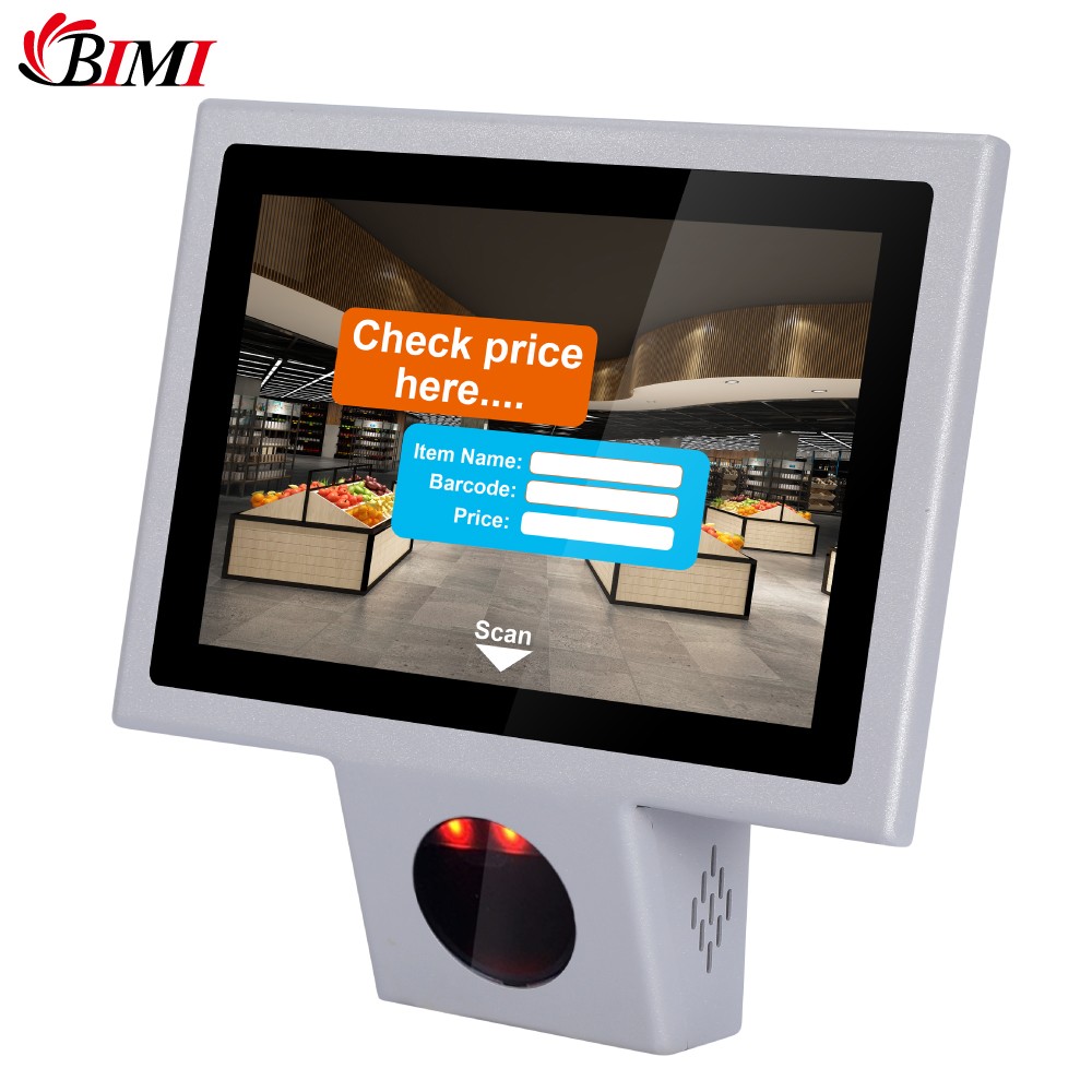 10.1inch android/windows system price checker with barcode scanner