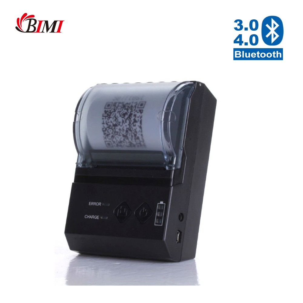 58mm Bluetooth+USB Thermal Receipt Printer Portable Mini Printer With Large Capacity Battery