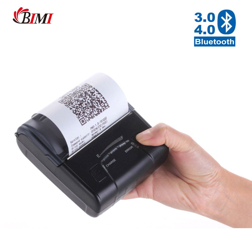 Bluetooth 80mm pos thermal receipt machine usb restaurant portable 2.4'' mini wireless printer