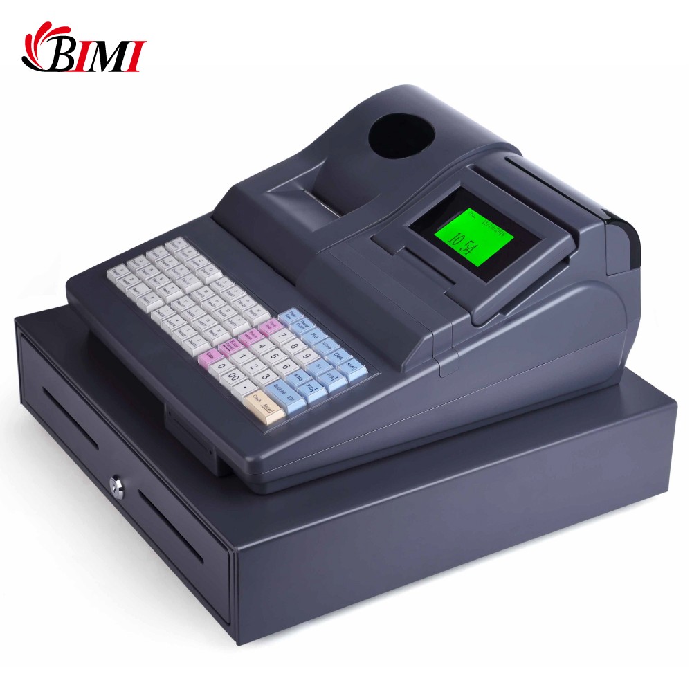 Mini cash register all in one cashier machine built-in printer and software for small shop