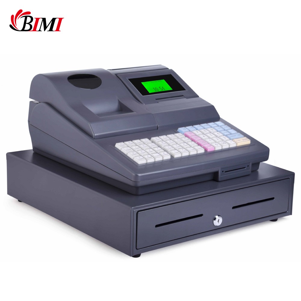 Mini cash register all in one cashier machine built-in printer and software for small shop