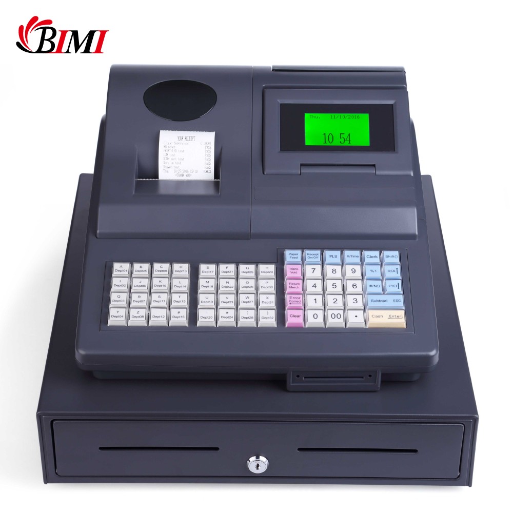 Mini cash register all in one cashier machine built-in printer and software for small shop