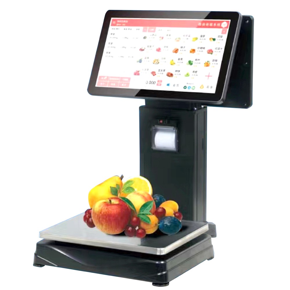 Smart Pos Touch Weighing Receipt Printing Digital AI Scale