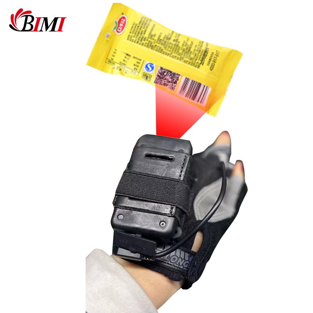 Wireless 1D/2D glove scanner for warehouse