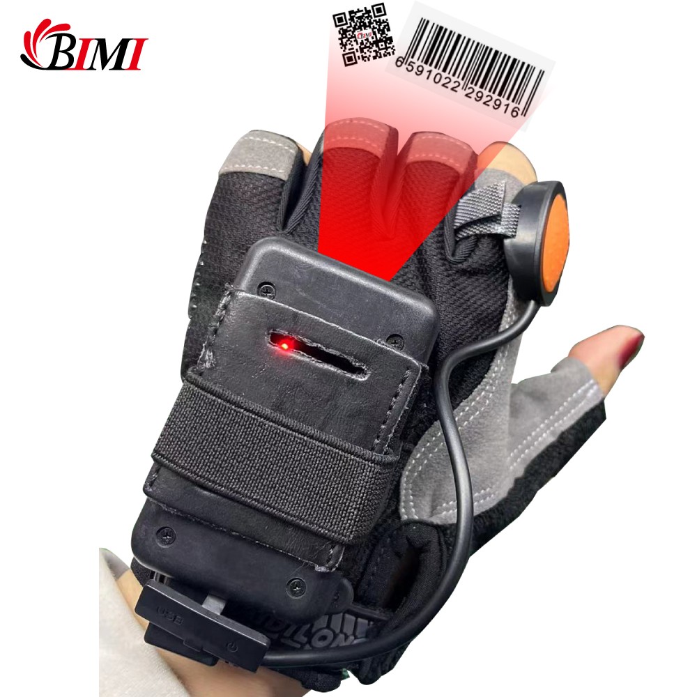 Wireless 1D/2D glove scanner for warehouse